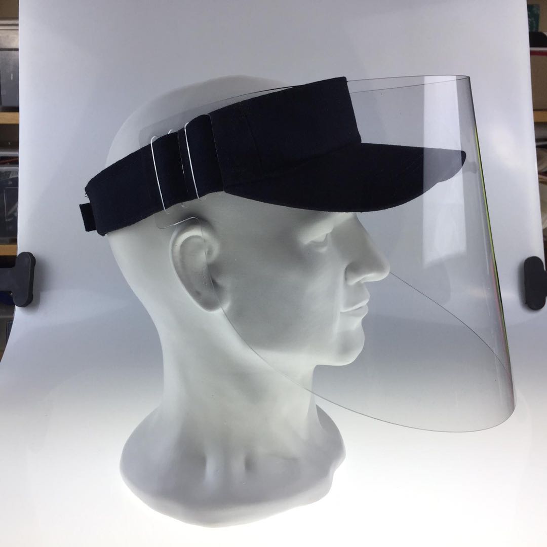 4 Stk. Faceshield - Kappe mit Visier Gesichtsschutz Sonnenschutz